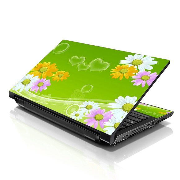 LSS 15.6 & 17.3 Inches Laptop Notebook Skin Sticker Decal - Sunflowers Floral - Picture 1 of 2